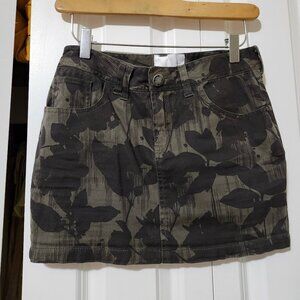 Bench Cargo Mini Skirt Floral Camo Print